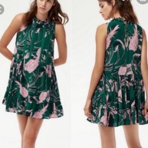 Aritzia Sunday Best Pineapple Print Mini Dress